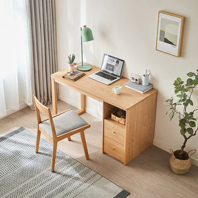 Andrea 1.2m FAS-Graded Solid Oak Wood Study Desk/Table With Drawer