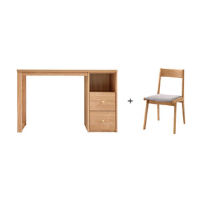 Andrea 1.2m FAS-Graded Solid Oak Wood Study Desk/Table With Drawer
