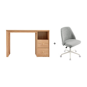 Andrea 1.2m FAS-Graded Solid Oak Wood Study Desk/Table With Drawer
