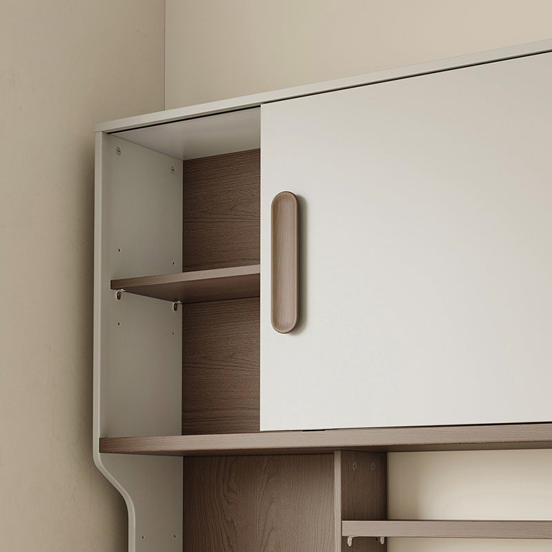 Chad 1.2m/1.4m Single Corner Office Desk/Computer Table Set Left-side Push-door Cabinet With Bookcase/Chair Multiple Color