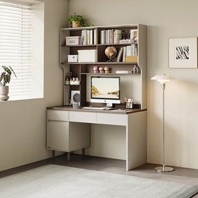 Chad 1.2m/1.4m Single Office Desk/Computer Table Set With Drawer/Bookcase/Chair Multiple Color