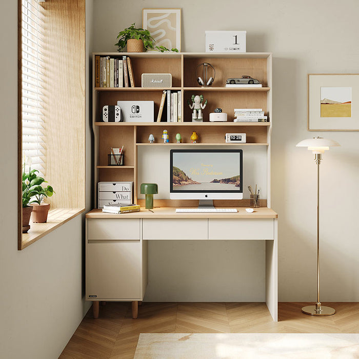 Chad 1.2m/1.4m Single Office Desk/Computer Table Set With Drawer/Bookc ...