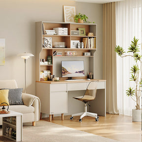 Chad 1.2m/1.4m Single Office Desk/Computer Table Set With Drawer/Bookcase/Chair Multiple Color