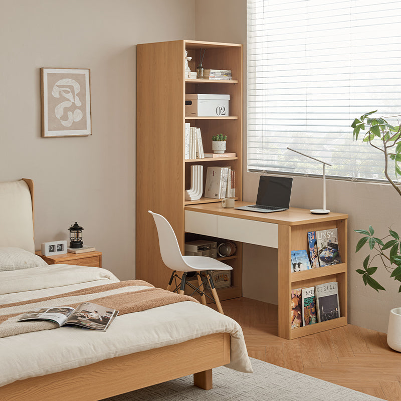 Benjamin Extendable Study Desk/Computer Table with Bookcase/Cabinet