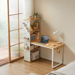 Beverly Carbon Steel Study Desk/Computer Table Set with Chair/Bookcase/Cabinet