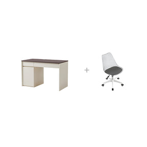 Alexander Single Office Desk/Computer Table Set With Drawer/Chair Multiple Color