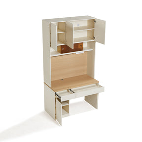 Bonnie 1.2m Single Office Desk/Computer Table Set With Drawer/Chair/Bookcase