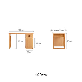 Alexis 1.0m/1.2m Kid Study Desk/Table With Drawer