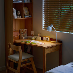 Alexis 1.0m/1.2m Extendable Study Desk/Computer Table with Bookcase/Cabinet