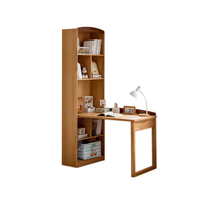 Alexis 1.0m/1.2m Extendable Study Desk/Computer Table with Bookcase/Cabinet