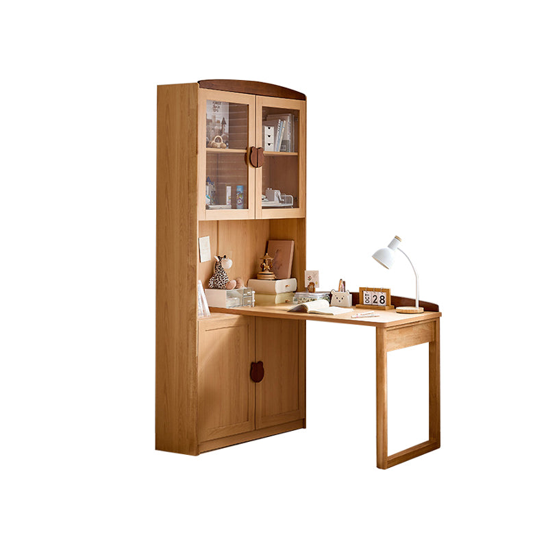 Alexis 1.0m/1.2m Extendable Study Desk/Computer Table with Bookcase/Cabinet