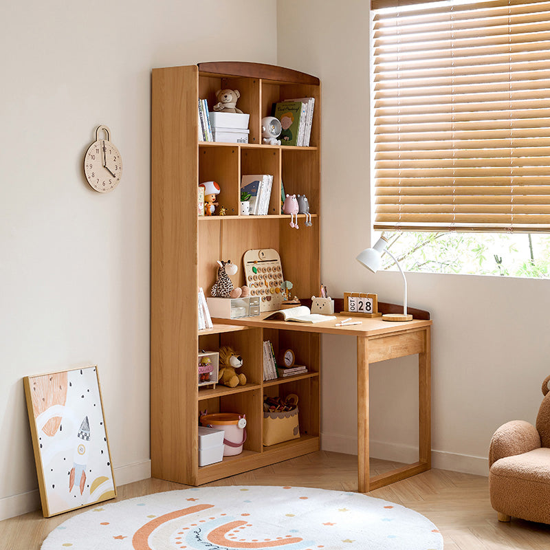 Alexis 1.0m/1.2m Extendable Study Desk/Computer Table with Bookcase/Cabinet