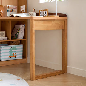 Alexis 1.0m/1.2m Extendable Study Desk/Computer Table with Bookcase/Cabinet