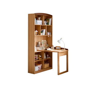 Alexis 1.0m/1.2m Extendable Study Desk/Computer Table with Bookcase/Cabinet