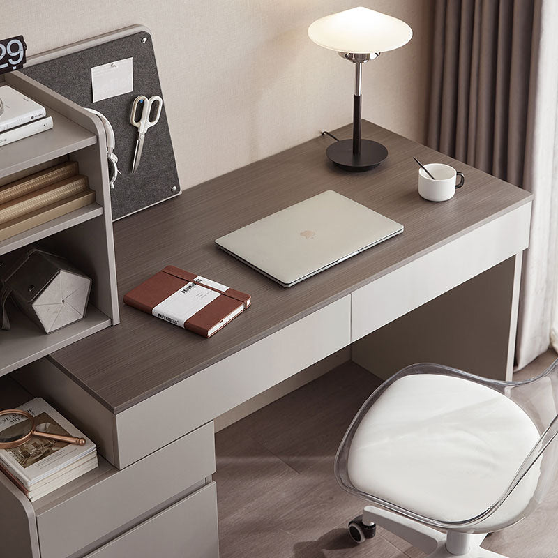Alexandra Single Office Desk/Computer Table Set With Drawer/Bookcase/Chair Multiple Color