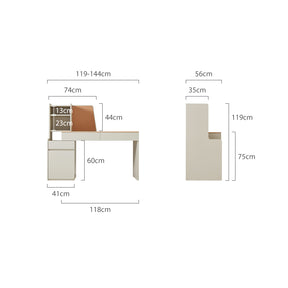 Alexandra Single Office Desk/Computer Table Set With Drawer/Bookcase/Chair Multiple Color