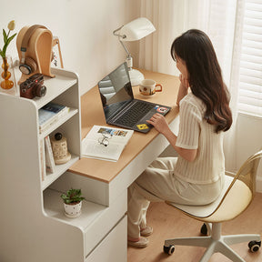 Alexandra Single Office Desk/Computer Table Set With Drawer/Bookcase/Chair Multiple Color