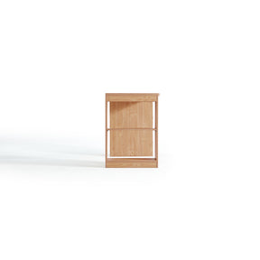 Brittany Single/Double Office Desk/Computer Table Set With Drawer/Chair/Bookcase Natural Wood