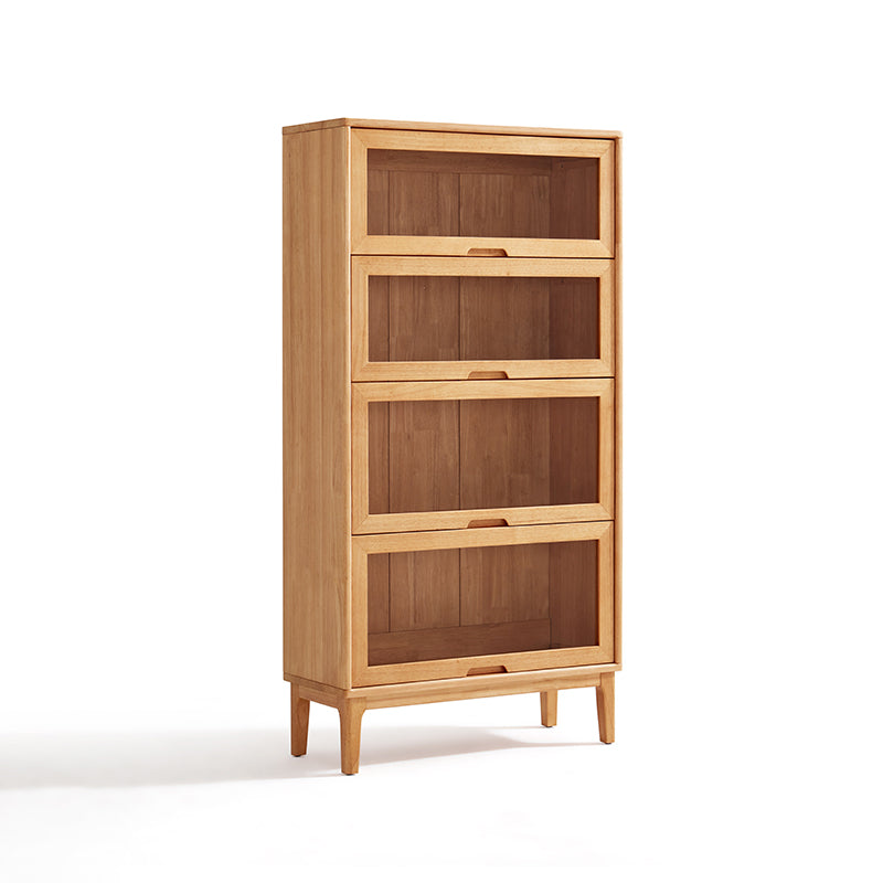 Angela 0.6m/0.8m Rubberwood Flip-door Bookcase Bookshelf/Storage Rack Multiple Color