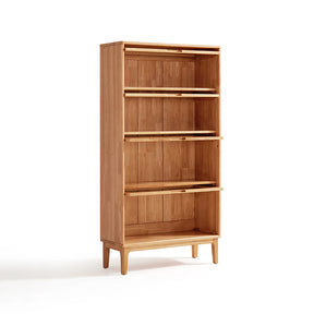 Angela 0.6m/0.8m Rubberwood Flip-door Bookcase Bookshelf/Storage Rack Multiple Color