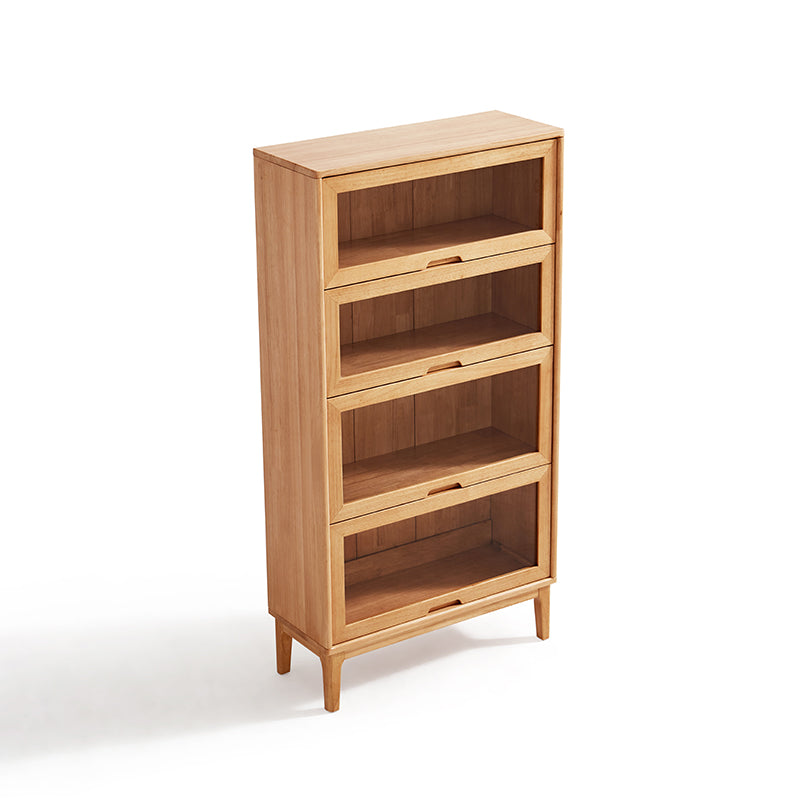 Angela 0.6m/0.8m Rubberwood Flip-door Bookcase Bookshelf/Storage Rack Multiple Color