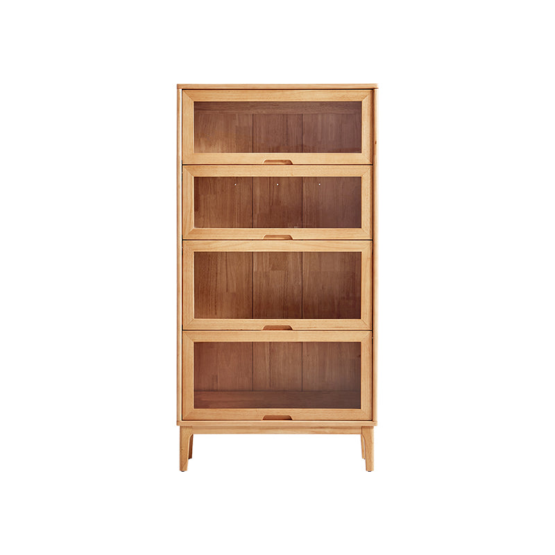 Angela 0.6m/0.8m Rubberwood Flip-door Bookcase Bookshelf/Storage Rack Multiple Color