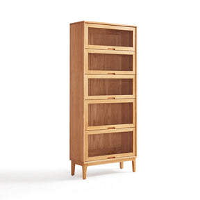 Angela 0.6m/0.8m Rubberwood Flip-door Bookcase Bookshelf/Storage Rack Multiple Color