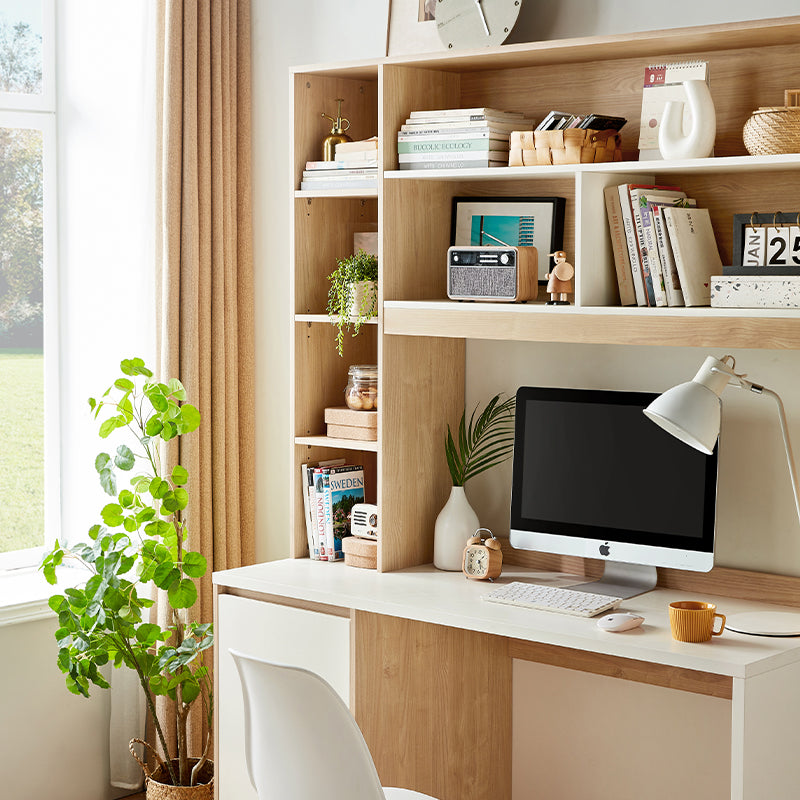 Amanda 1.2m/1.4m Single Office Desk/Computer Table Set With Cabinet/Bookcase/Chair