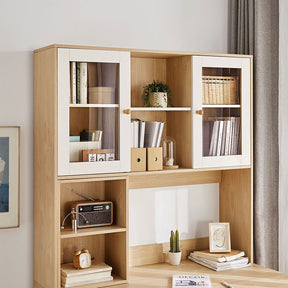 Amanda 1.2m Single Corner Office Desk/Computer Table Set Cabinet With Bookcase/Chair