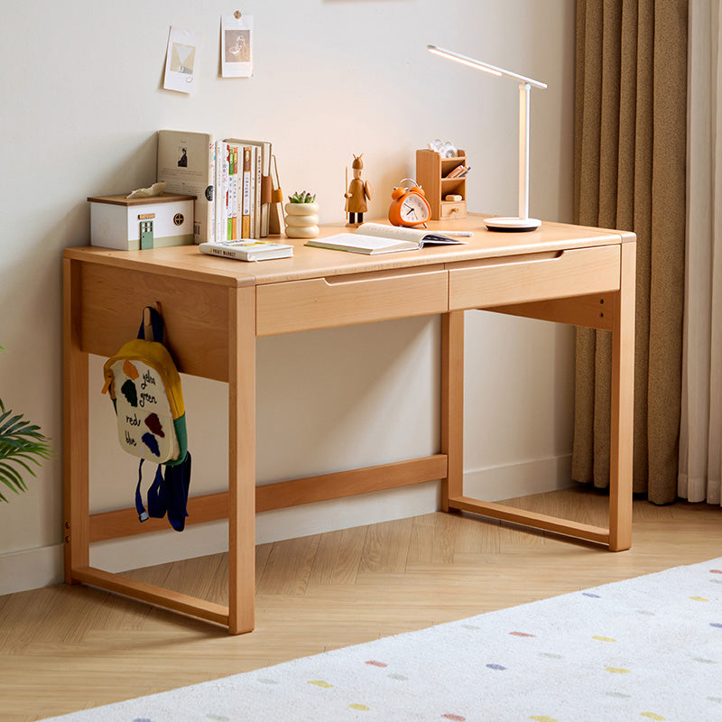 Eliana 90cm/120cm Solid Wood Height Adjustable Single Study/Office Desk/Table Set With Drawer/Bookcase/Chair For Study Room