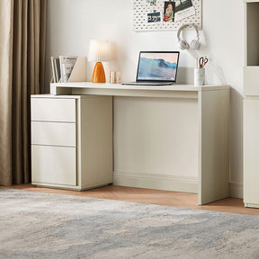 Felicity Single/Double Office Desk/Computer Table Set With Drawer/Chair White