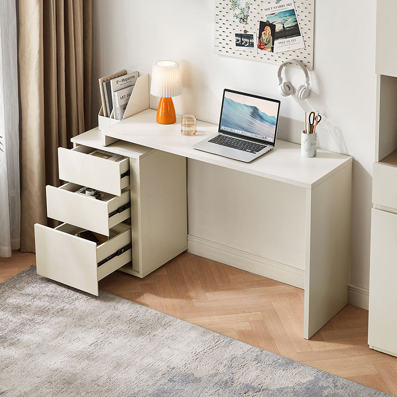 Felicity Single/Double Office Desk/Computer Table Set With Drawer/Chair White