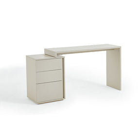 Felicity Single/Double Office Desk/Computer Table Set With Drawer/Chair White