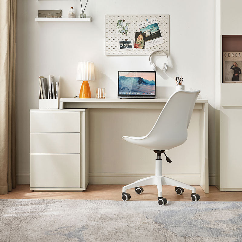 Felicity Single/Double Office Desk/Computer Table Set With Drawer/Chair White