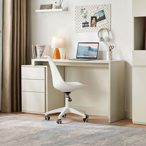 Felicity Single/Double Office Desk/Computer Table Set With Drawer/Chair White