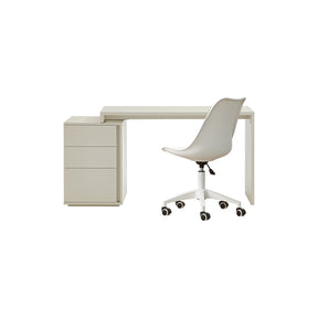Felicity Single/Double Office Desk/Computer Table Set With Drawer/Chair White