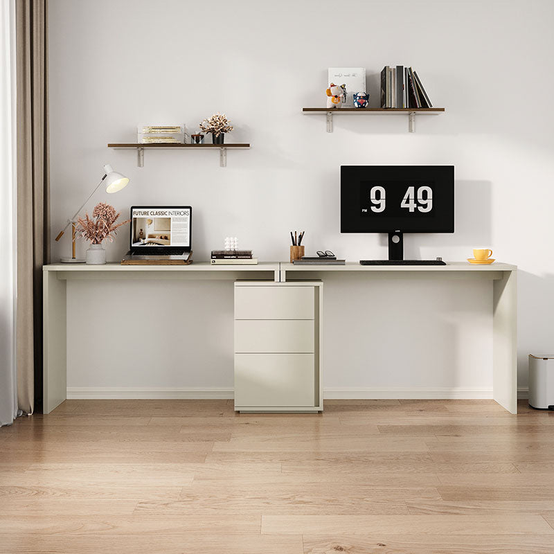 Felicity Single/Double Office Desk/Computer Table Set With Drawer/Chair White