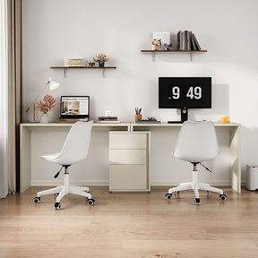 Felicity Single/Double Office Desk/Computer Table Set With Drawer/Chair White