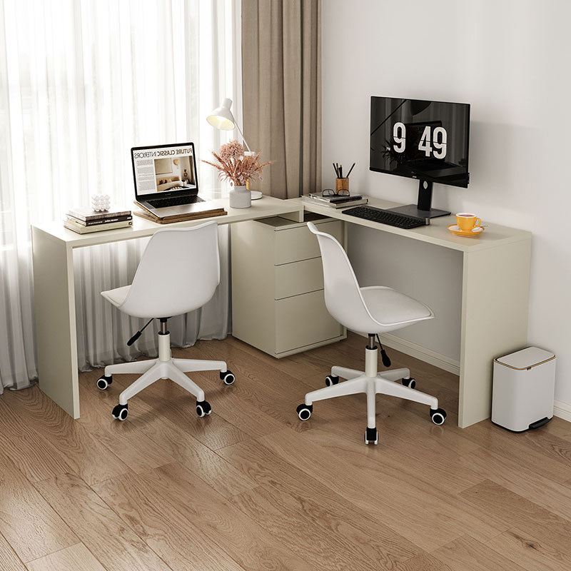 Felicity Single/Double Office Desk/Computer Table Set With Drawer/Chair White