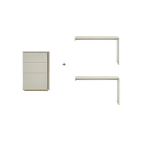 Felicity Single/Double Office Desk/Computer Table Set With Drawer/Chair White