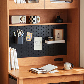 Fabian Bookcase Set With Chair/Carbon Crystalline Panel/Single Desk Multiple Color