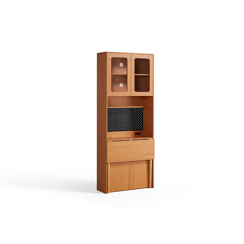 Fabian Bookcase Set With Chair/Carbon Crystalline Panel/Single Desk Multiple Color