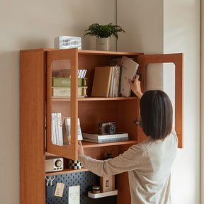 Fabian Bookcase Set With Chair/Carbon Crystalline Panel/Single Desk Multiple Color