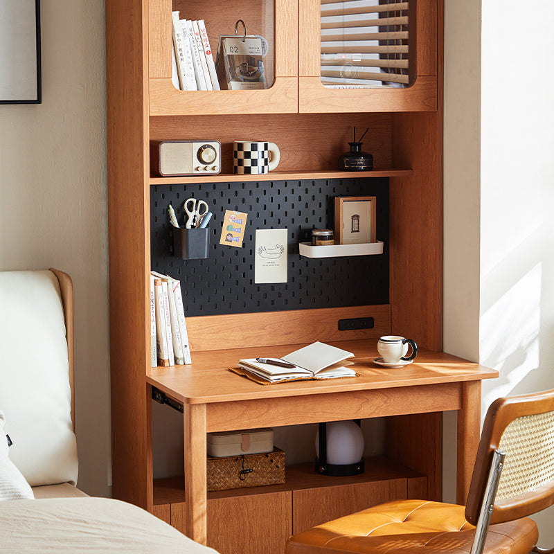 Fabian Bookcase Set With Chair/Carbon Crystalline Panel/Single Desk Multiple Color