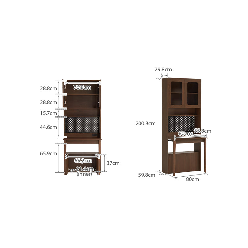 Fabian Bookcase Set With Chair/Carbon Crystalline Panel/Single Desk Multiple Color