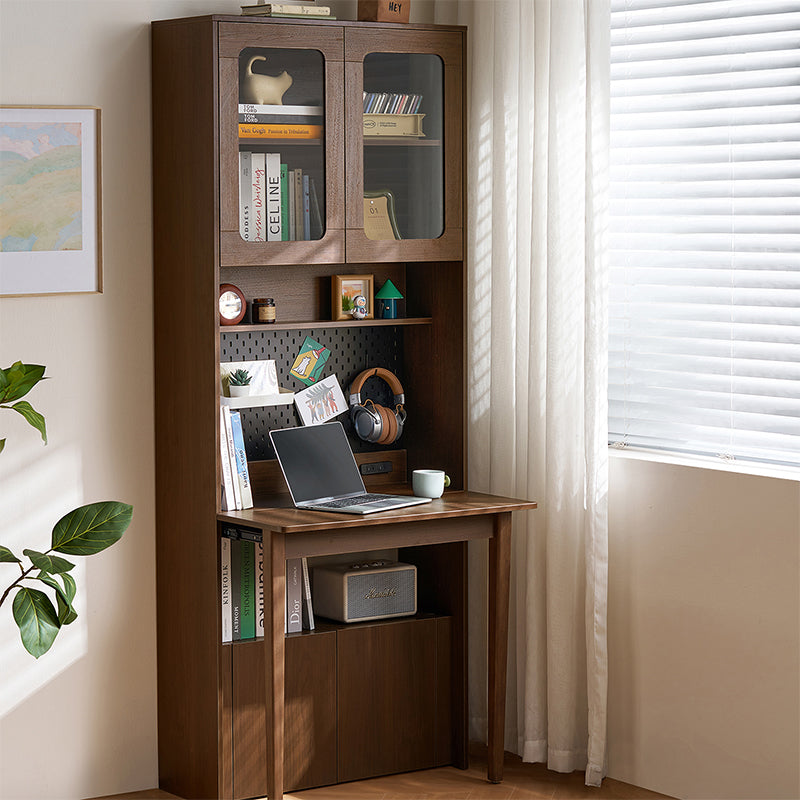Fabian Bookcase Set With Chair/Carbon Crystalline Panel/Single Desk Multiple Color