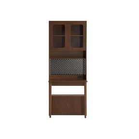 Fabian Bookcase Set With Chair/Carbon Crystalline Panel/Single Desk Multiple Color