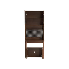 Fabian Bookcase Set With Chair/Carbon Crystalline Panel/Single Desk Multiple Color