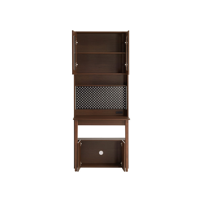 Fabian Bookcase Set With Chair/Carbon Crystalline Panel/Single Desk Multiple Color