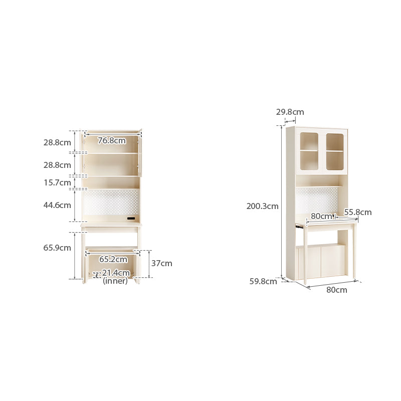 Fabian Bookcase Set With Chair/Carbon Crystalline Panel/Single Desk Multiple Color